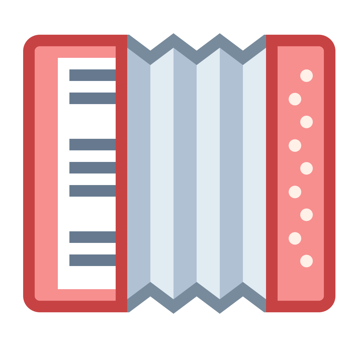 office s style accordion icon