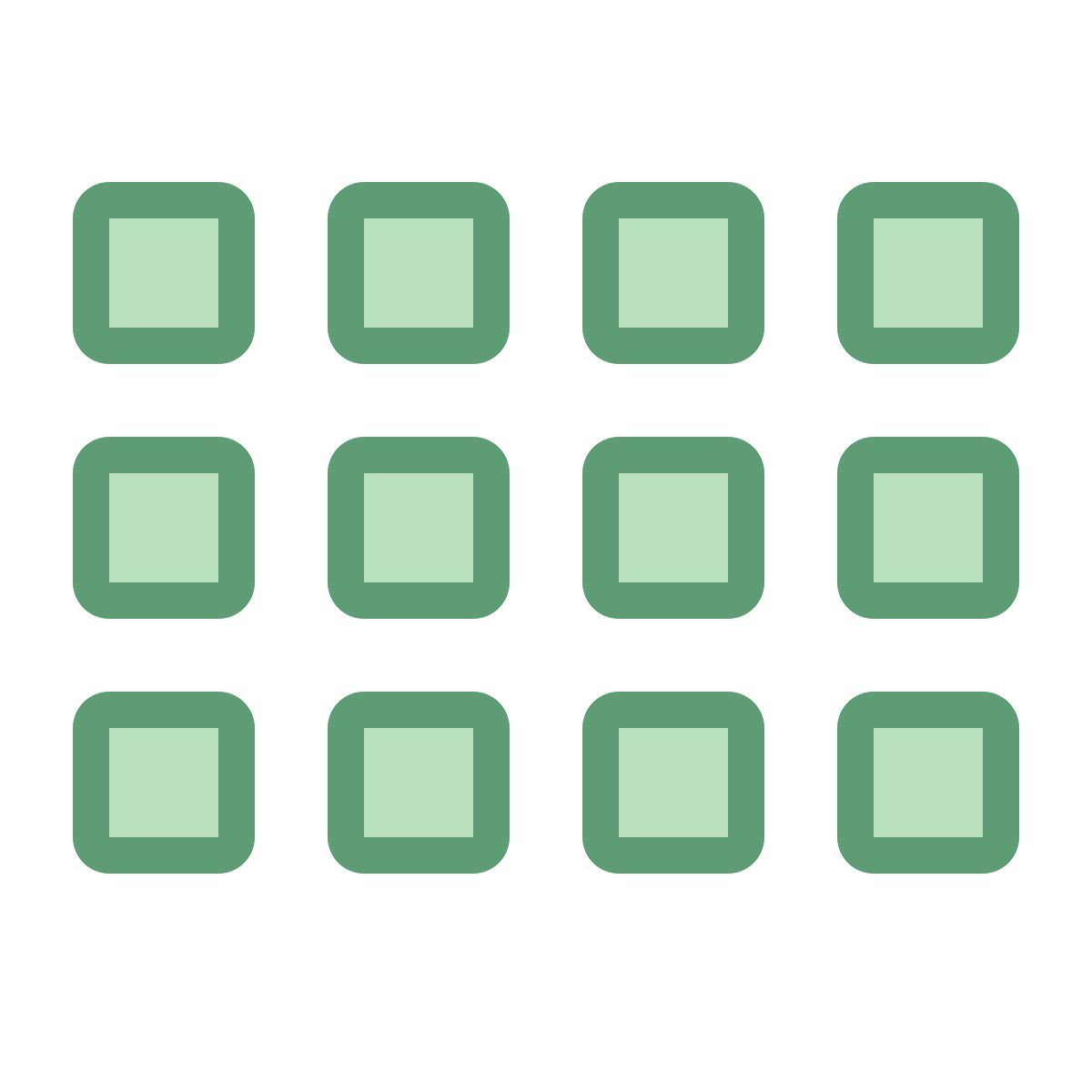 office s style grid view icon