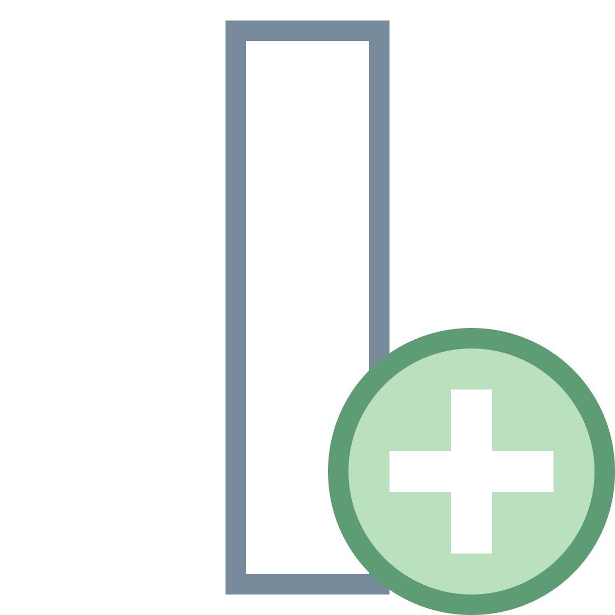 office s style aggiungi colonna icon