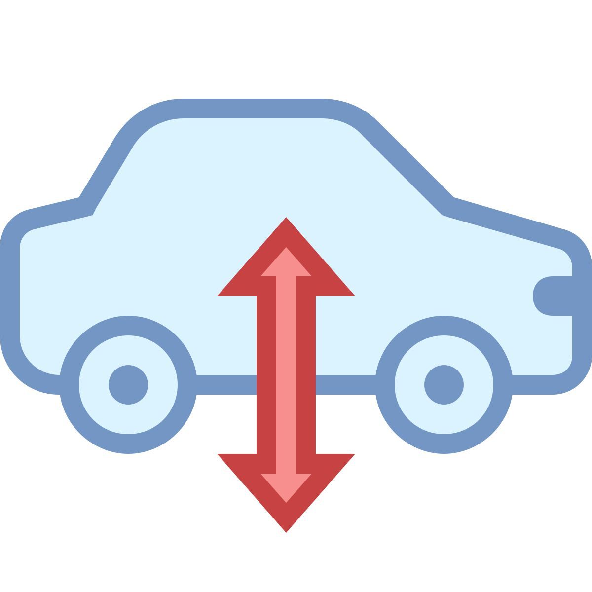 office s style advertencia de suspensión de aire icon