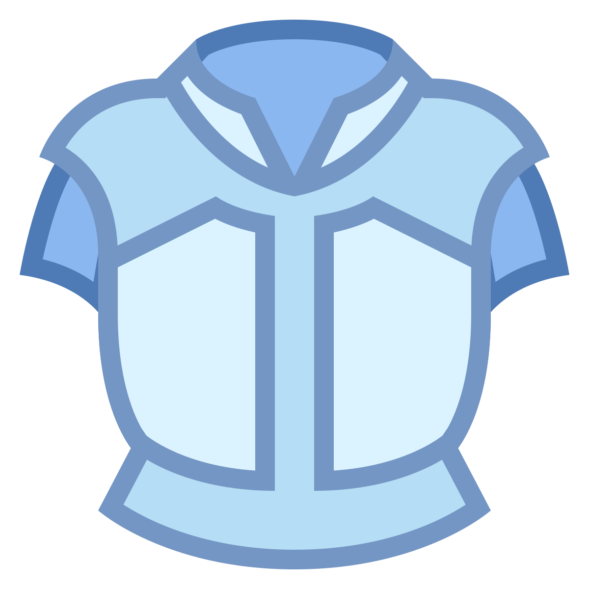 office s style armored breastplate icon