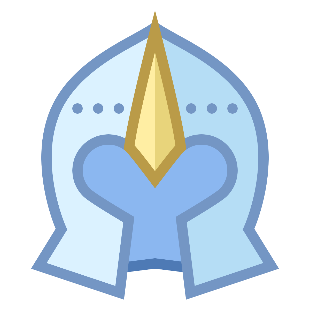 office s style armored helmet icon