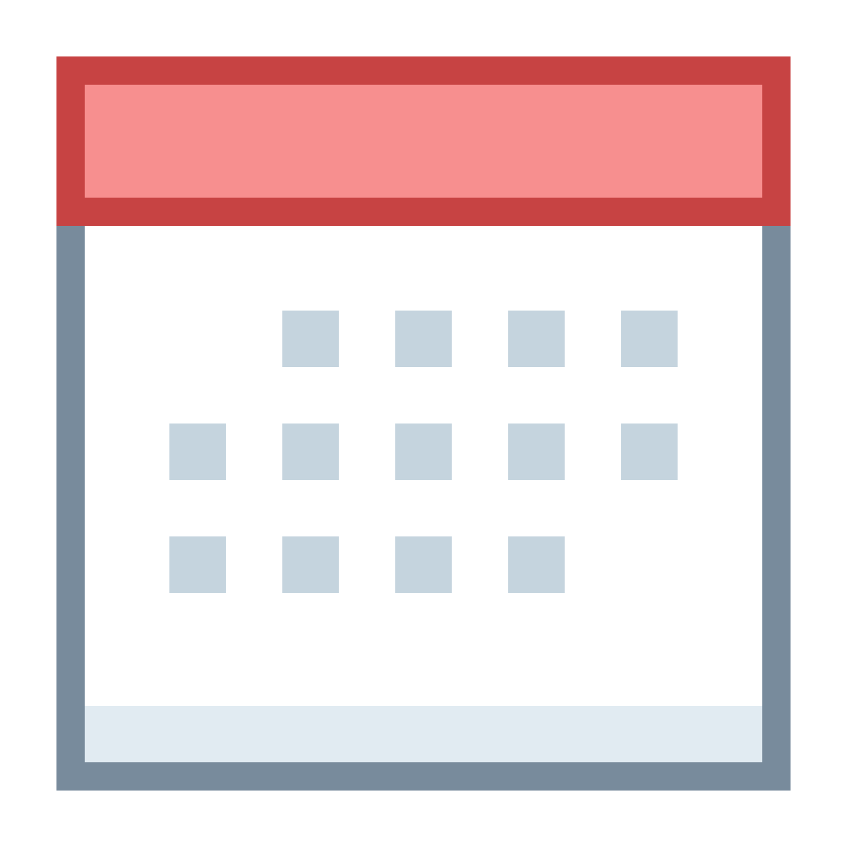 office s style calendar icon