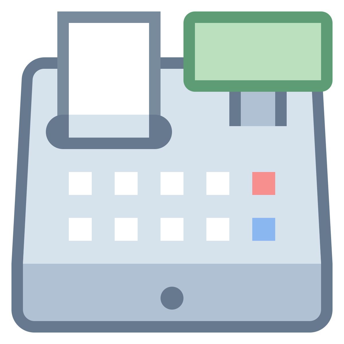 office s style cash register icon