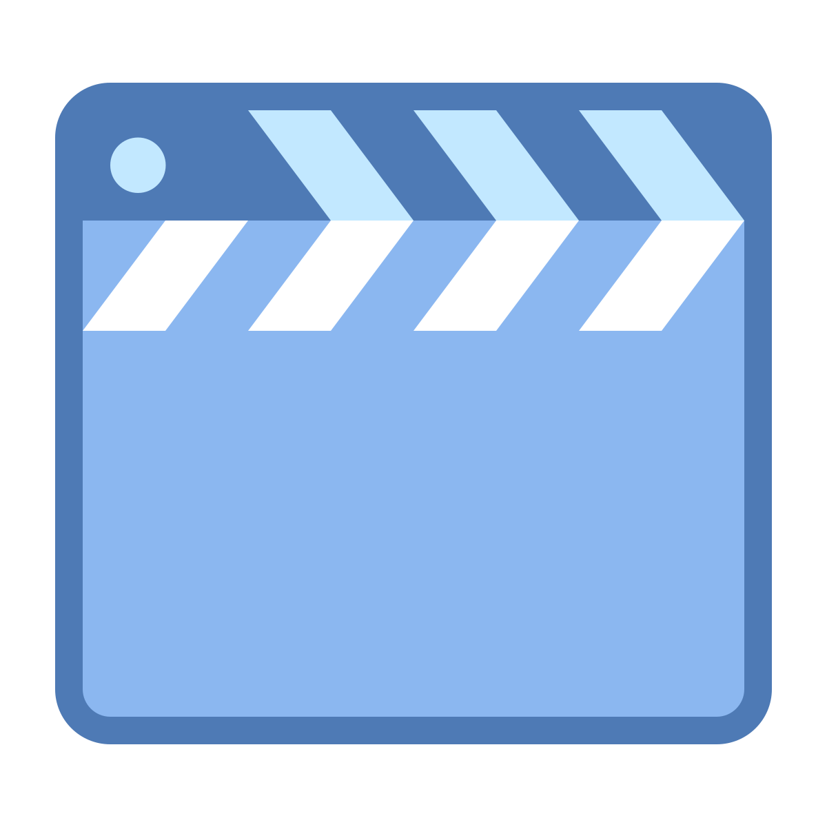 office s style clapperboard icon