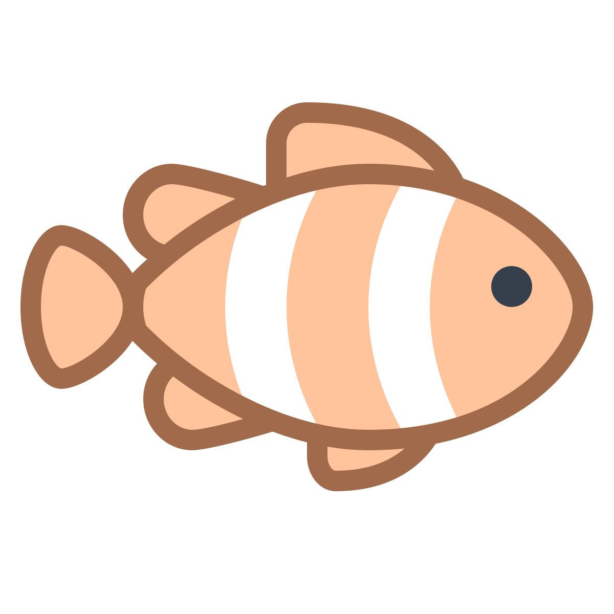 office s style clown fish icon