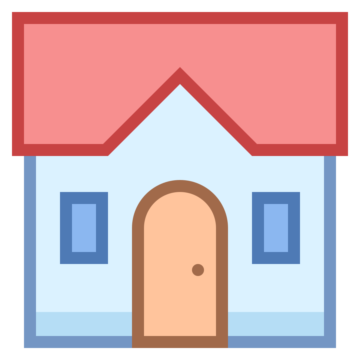 office s style cottage icon