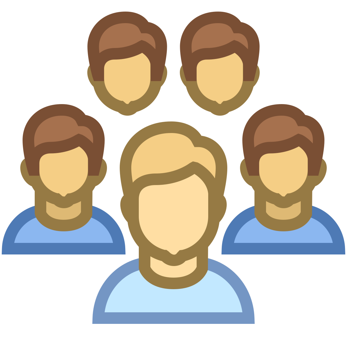 office s style crowd icon