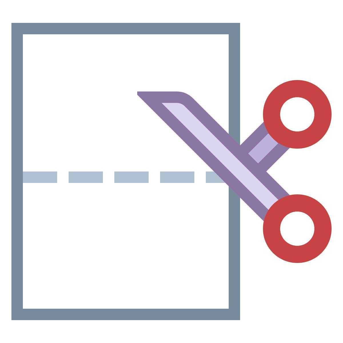 office s style tagliare la carta icon