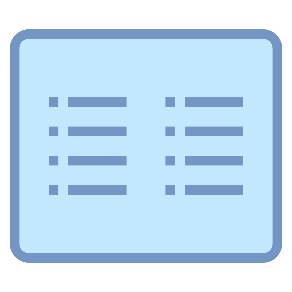 office s style pannello dettagli icon