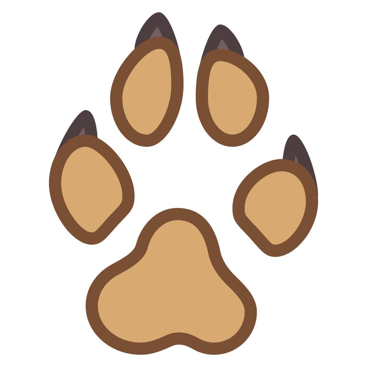 office s style dog paw icon