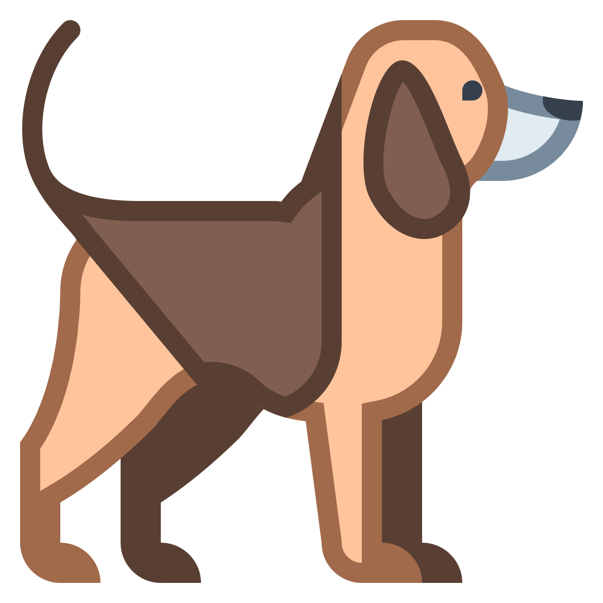 office s style dog icon