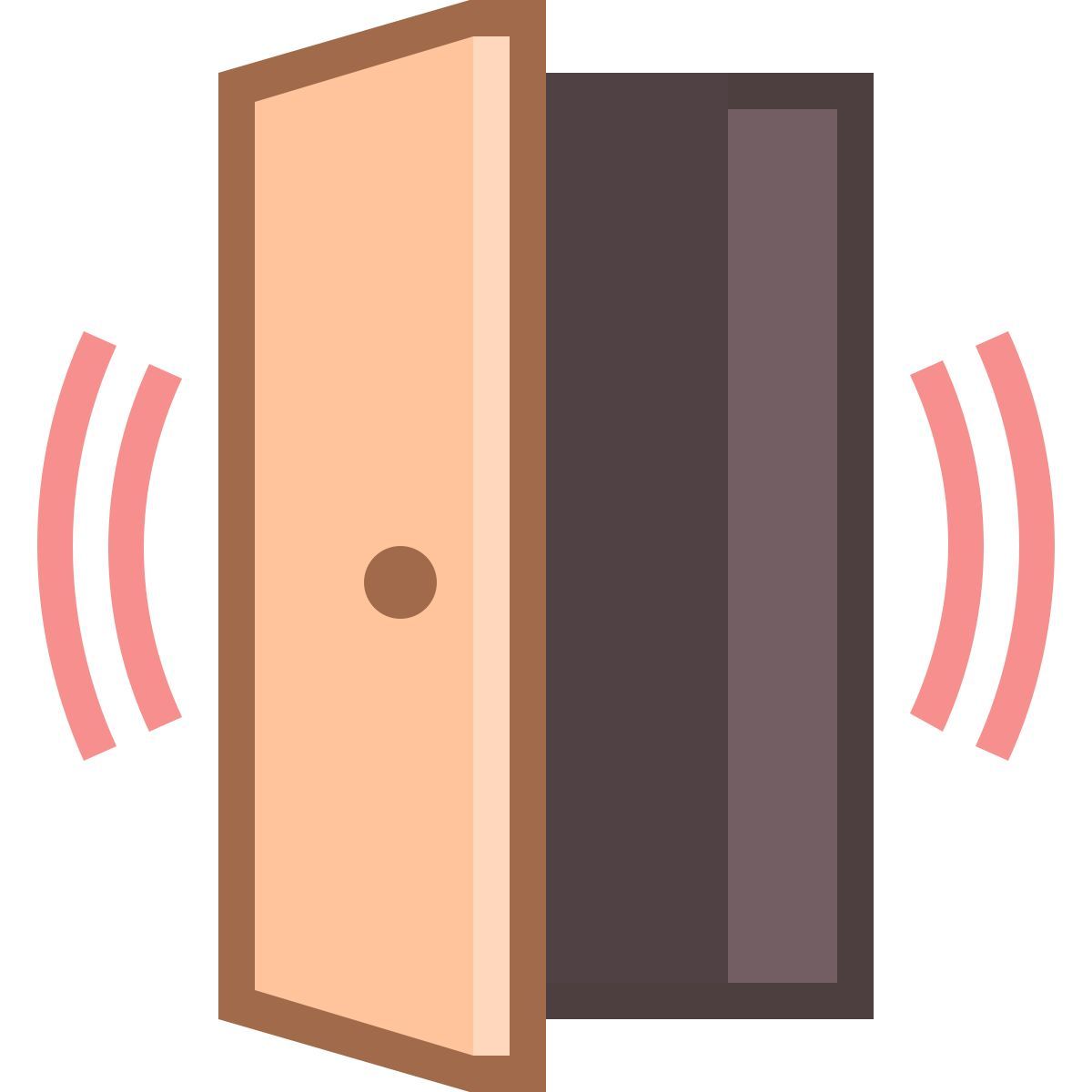 office s style door sensor alarmed icon