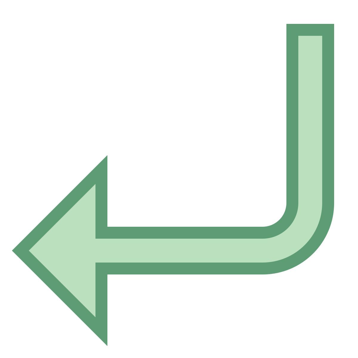 office s style 왼쪽 아래로 icon