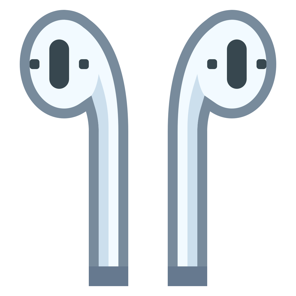 office s style earbud headphones icon