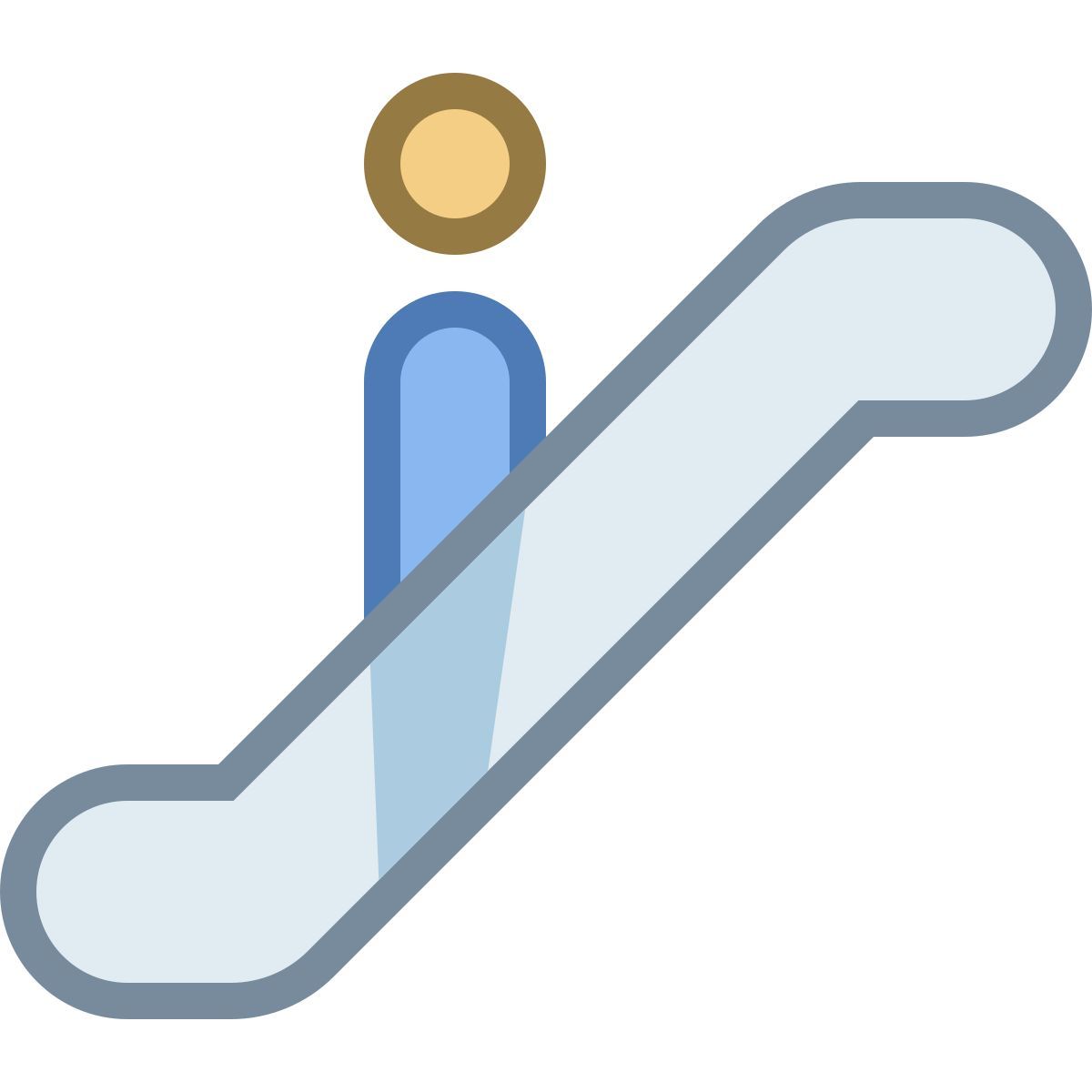 office s style escalator icon