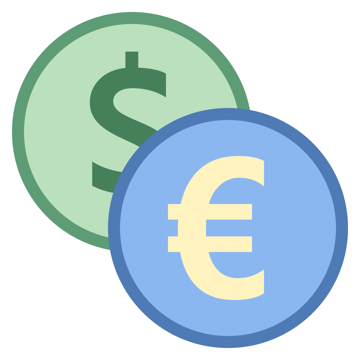 office s style euro exchange icon