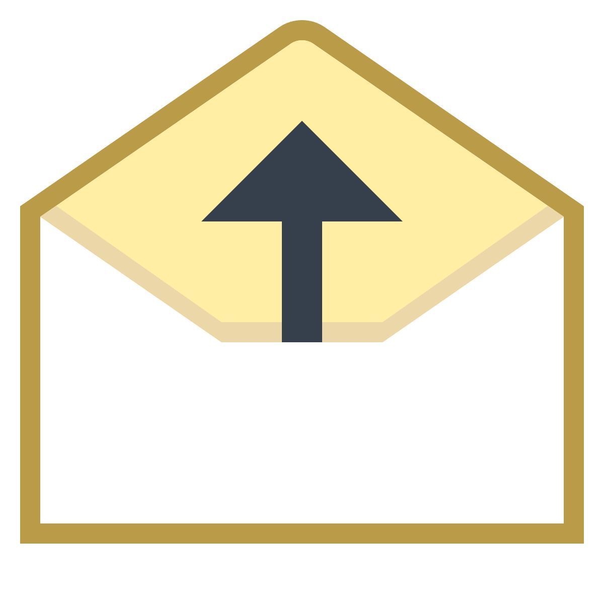 office s style open email icon