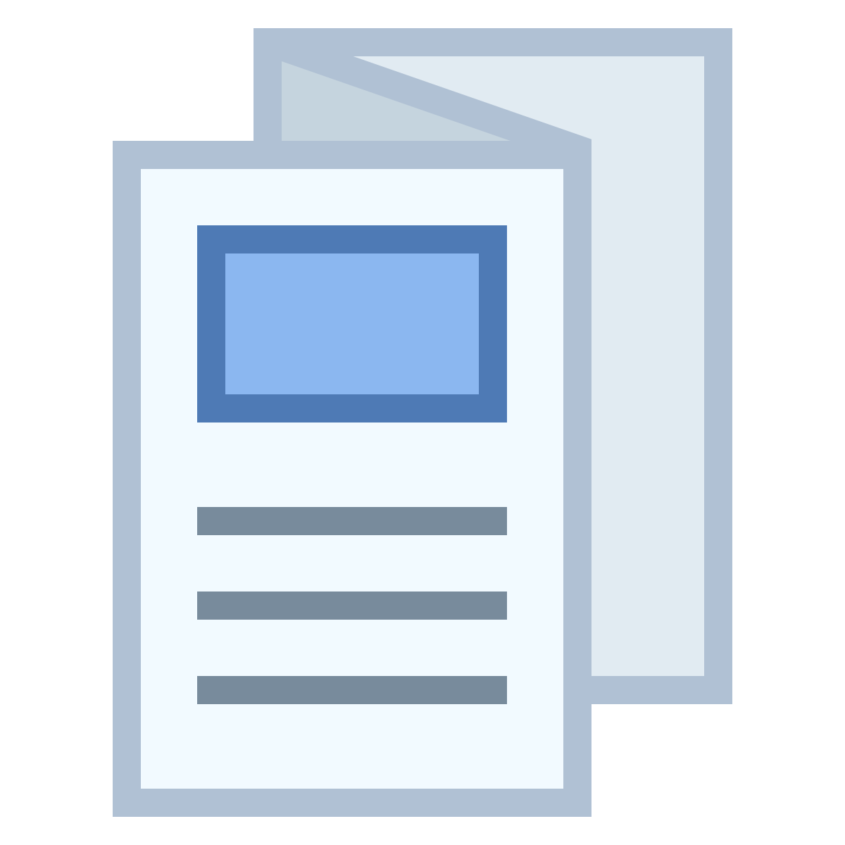 office s style folded booklet icon