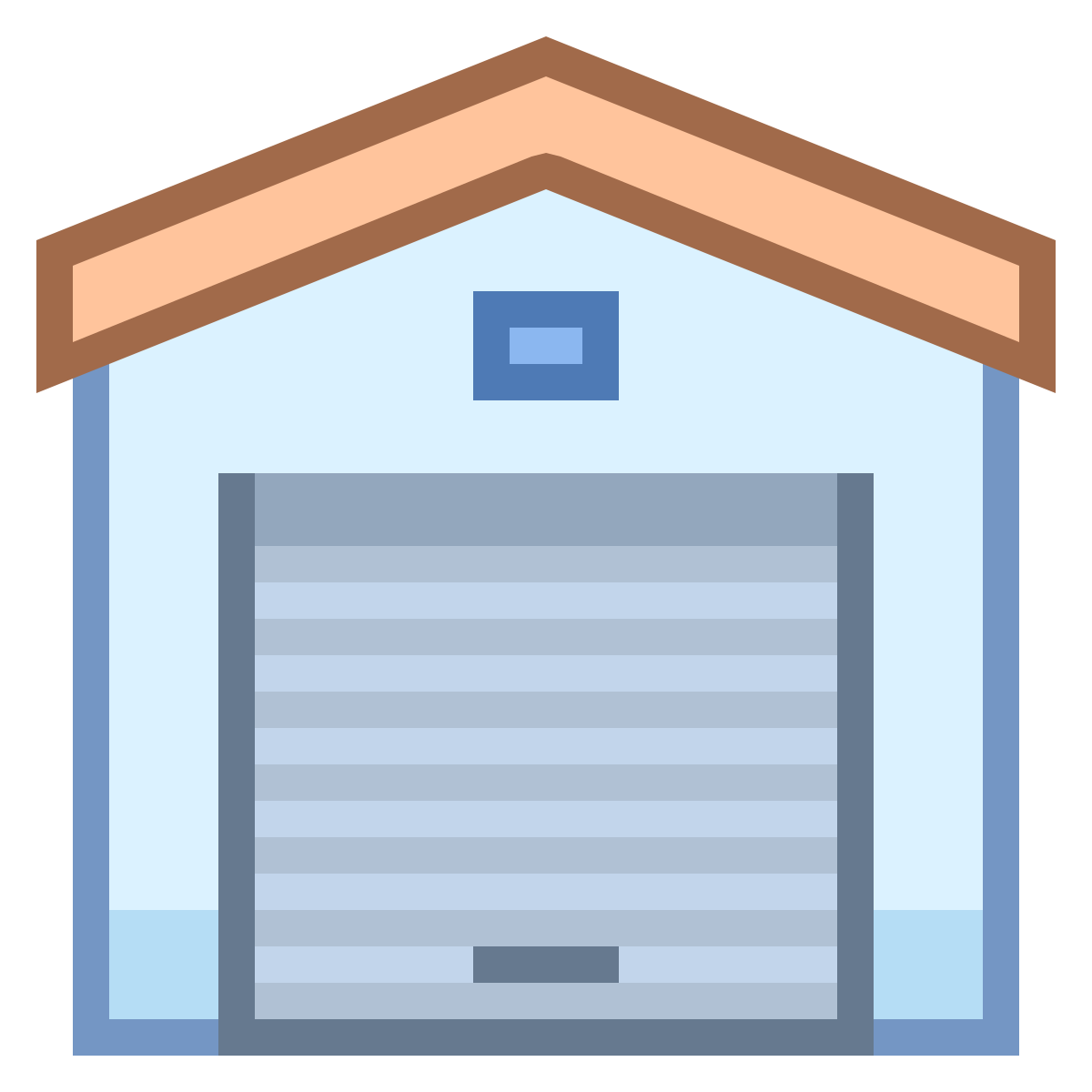 office s style garage closed icon