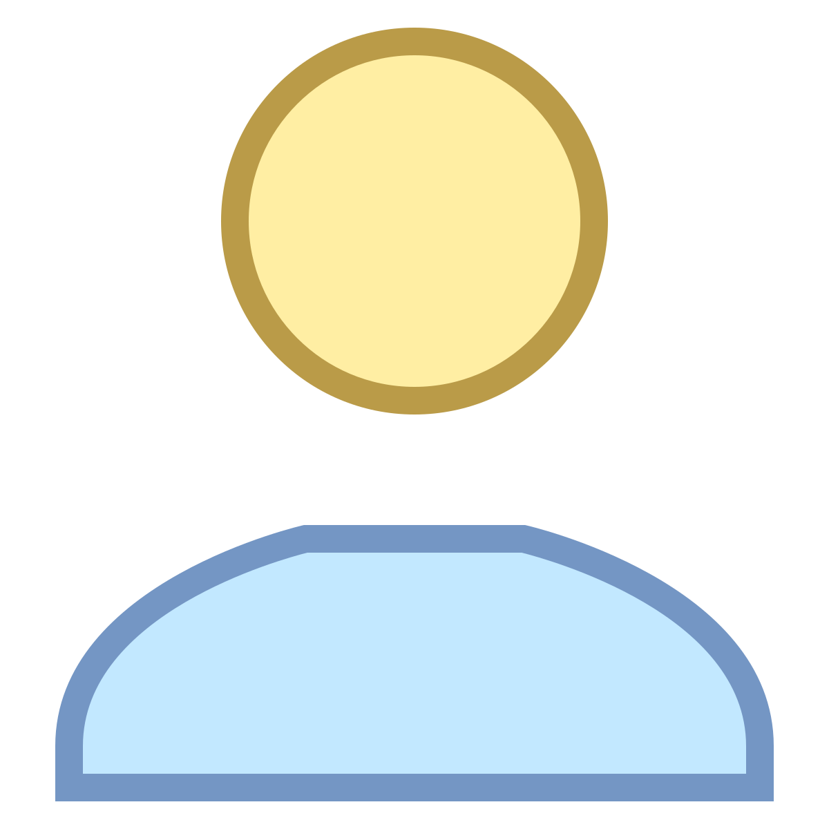 office s style gender neutral user icon