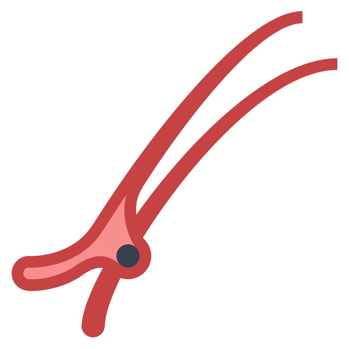 office s style hair clip icon