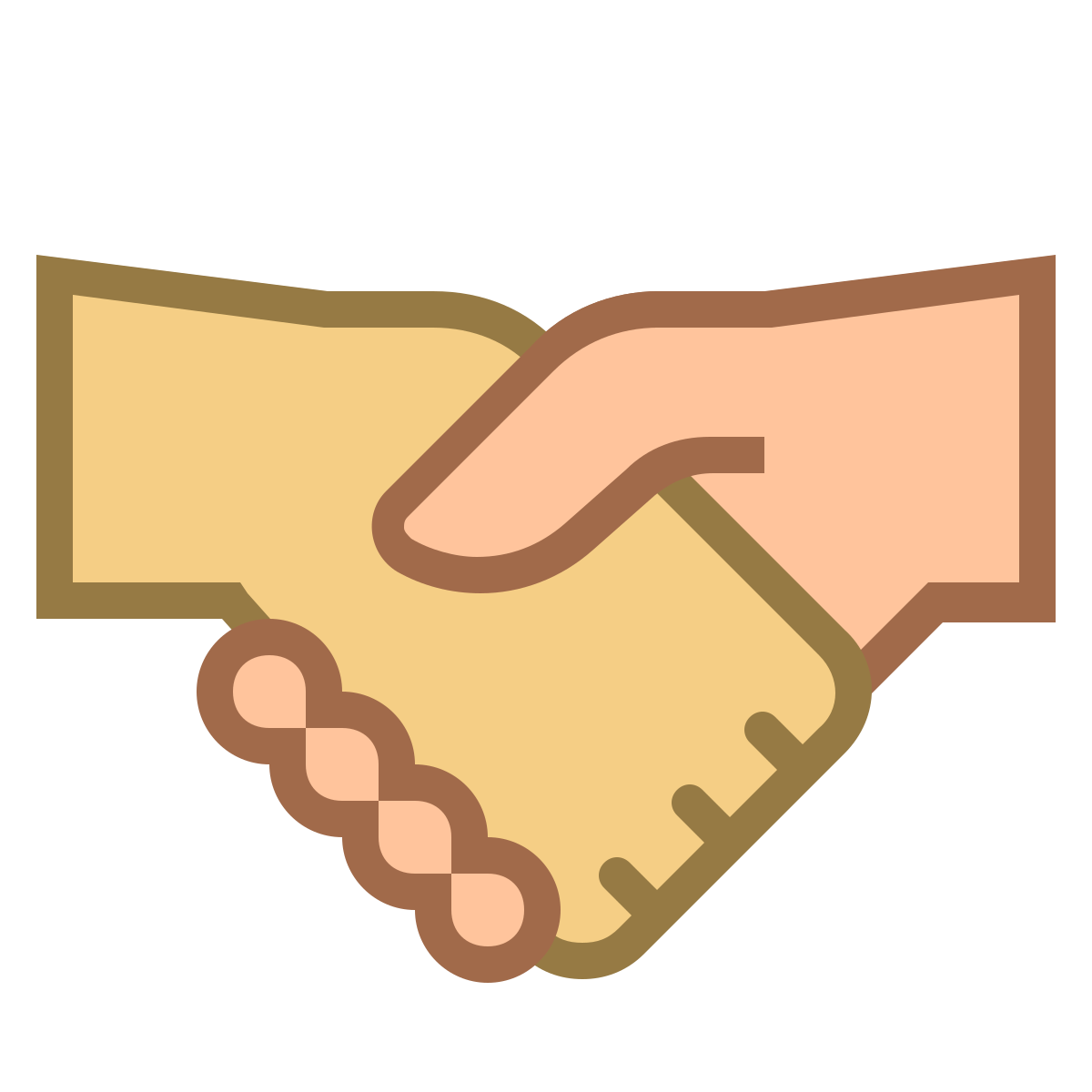 office s style handshake icon