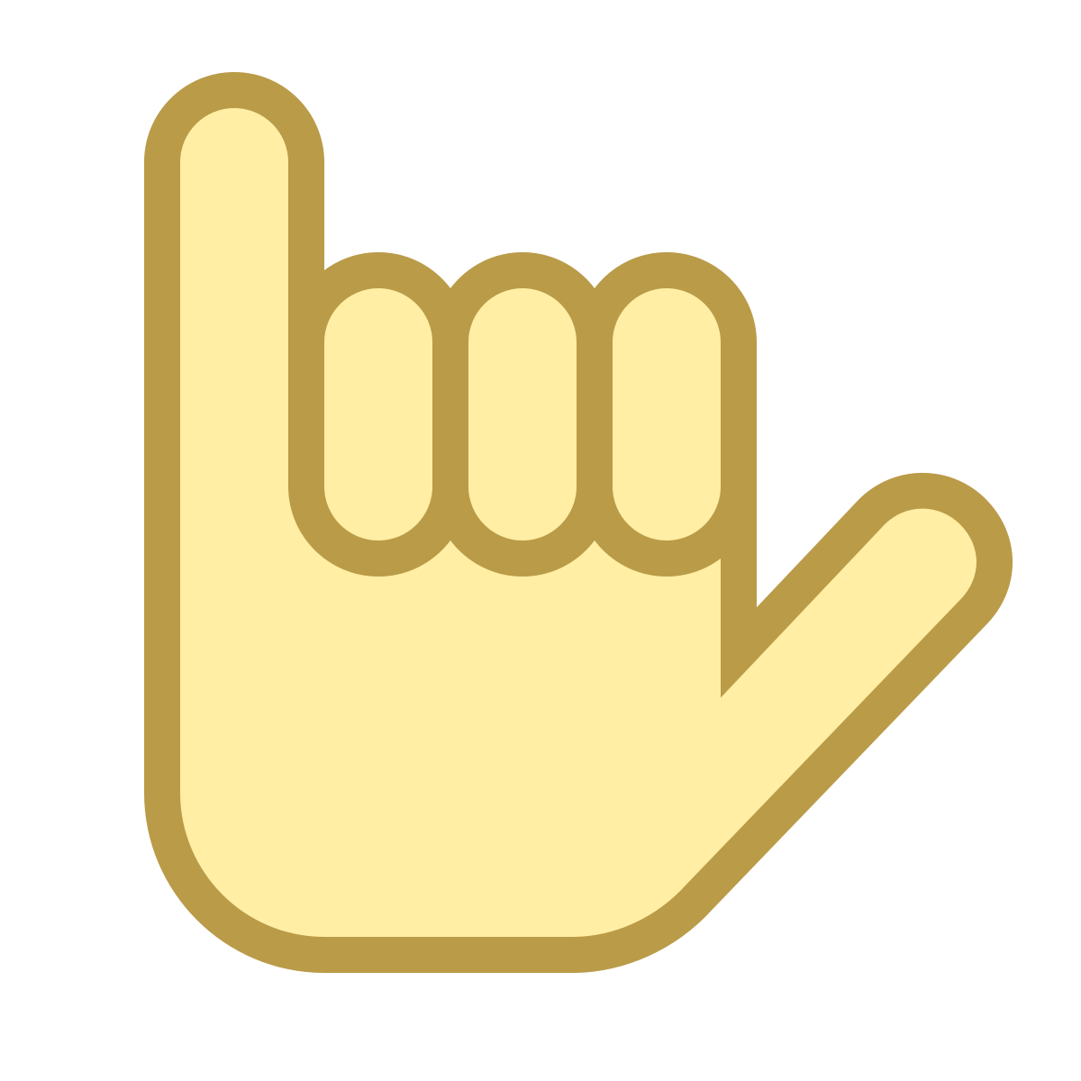 office s style hang 10 icon