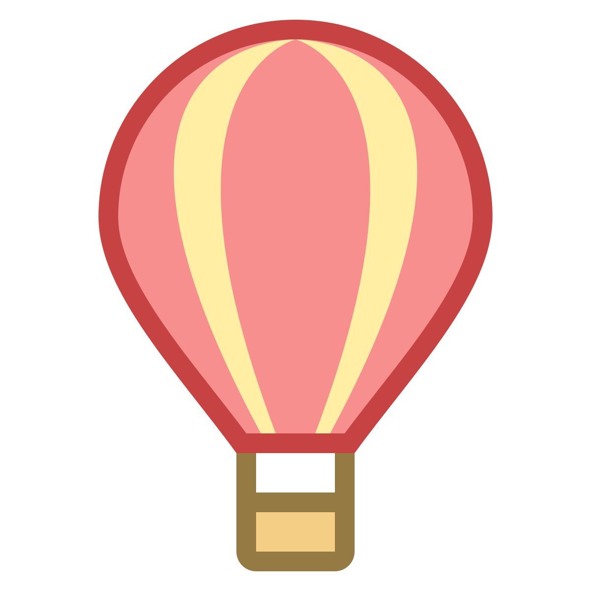 office s style balão de ar quente icon