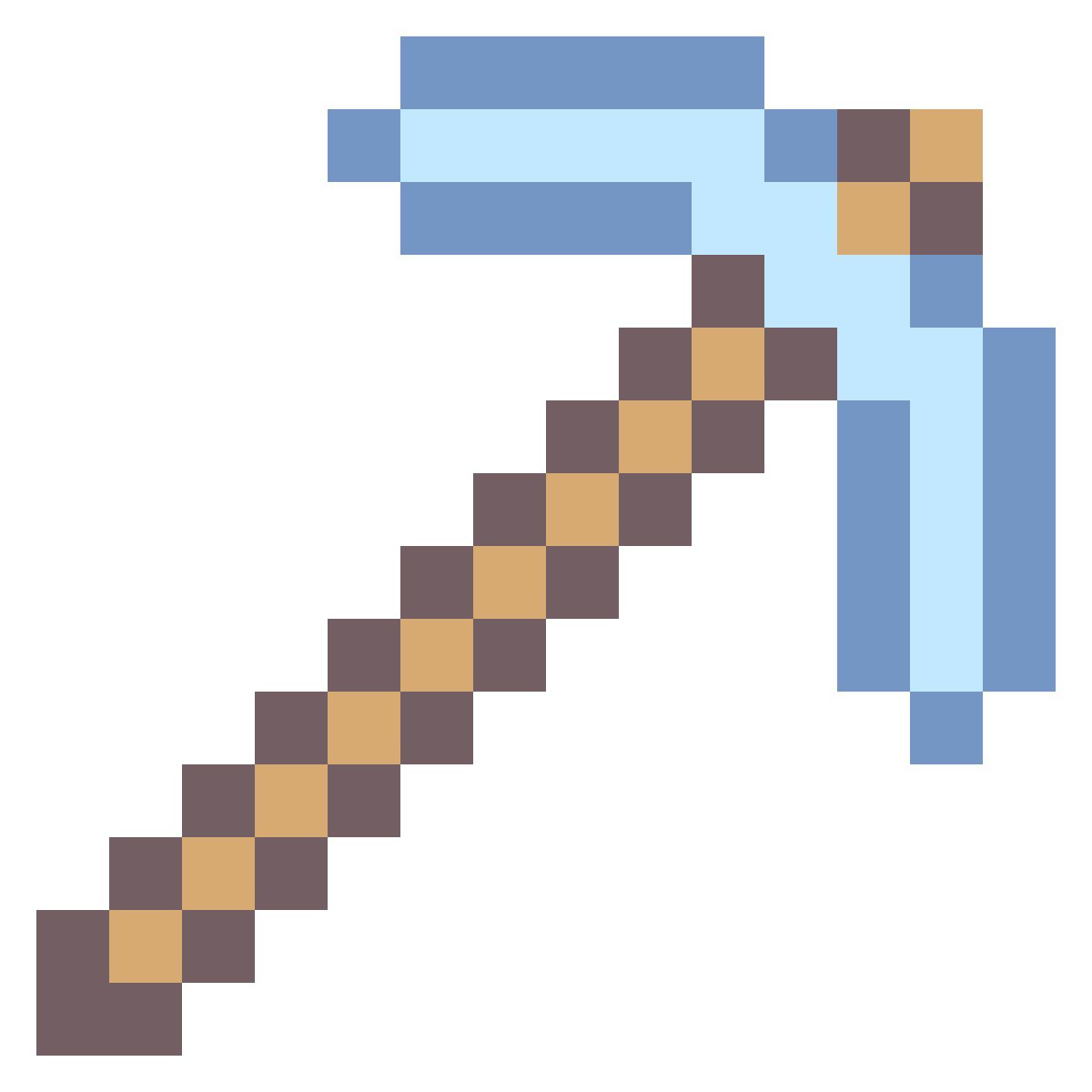 office s style minecraft pickaxe icon