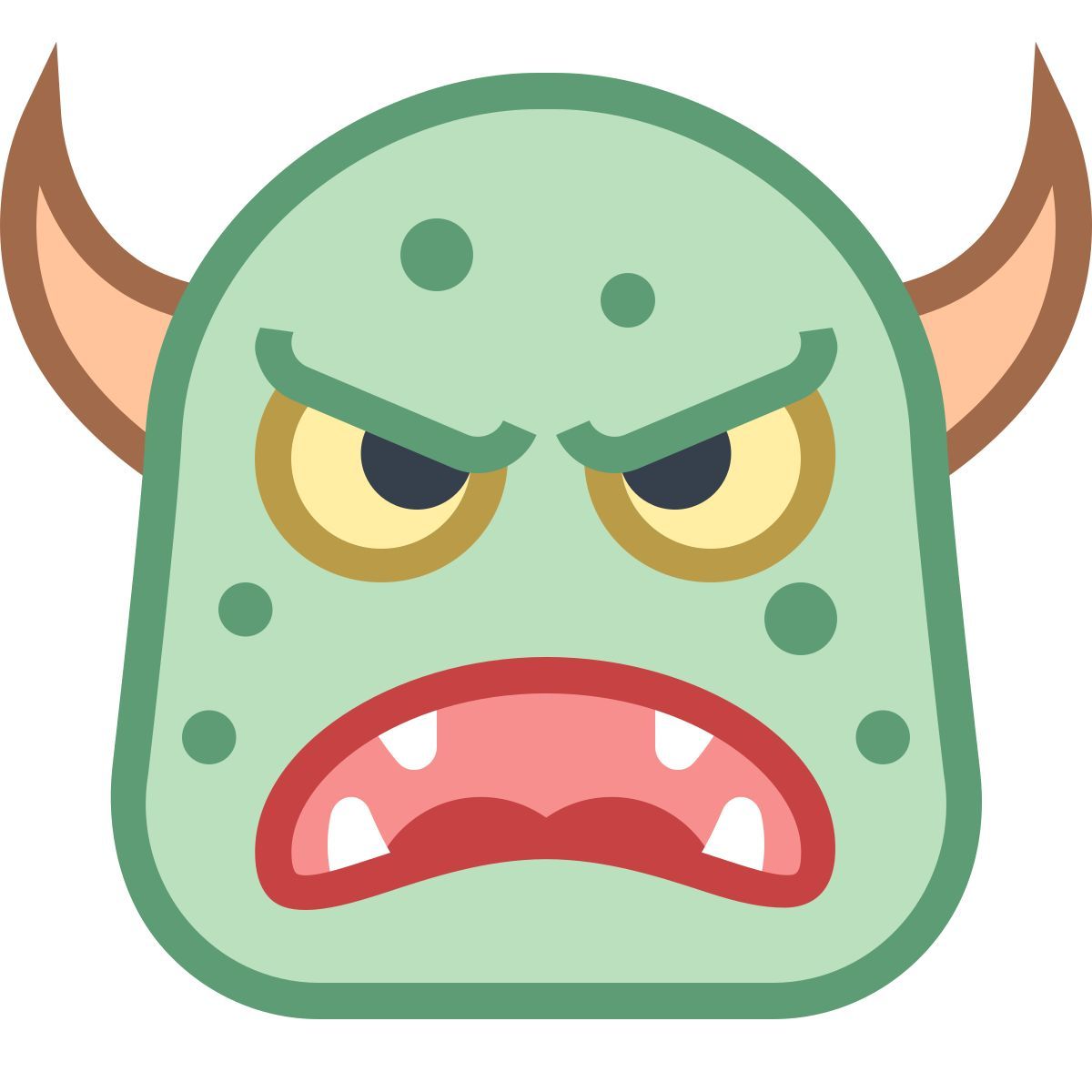 office s style monster face icon