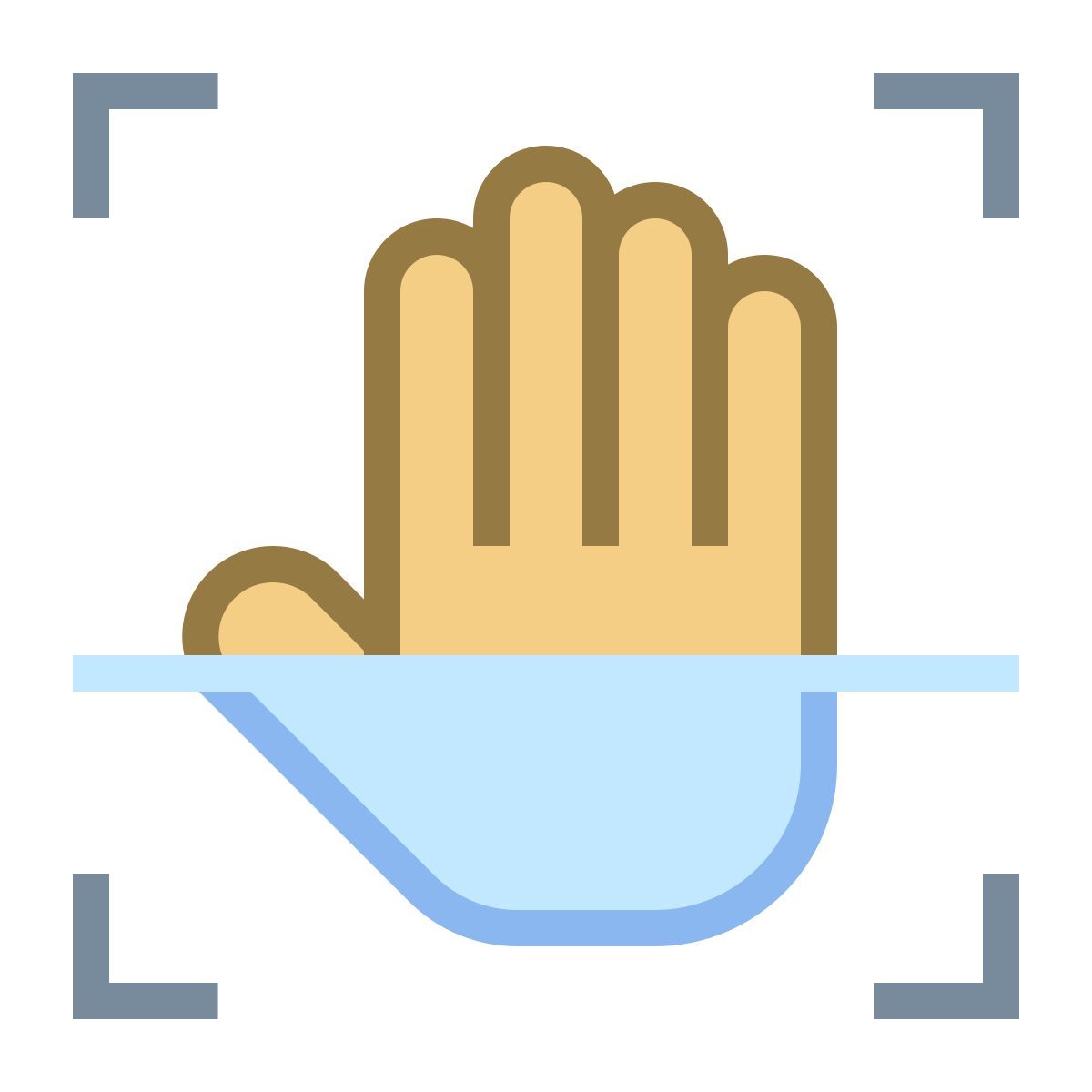 office s style 手掌扫描 icon