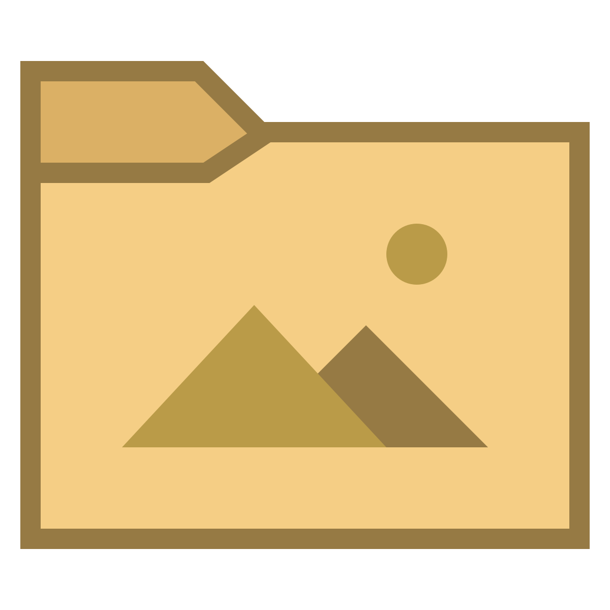 office s style pictures folder icon