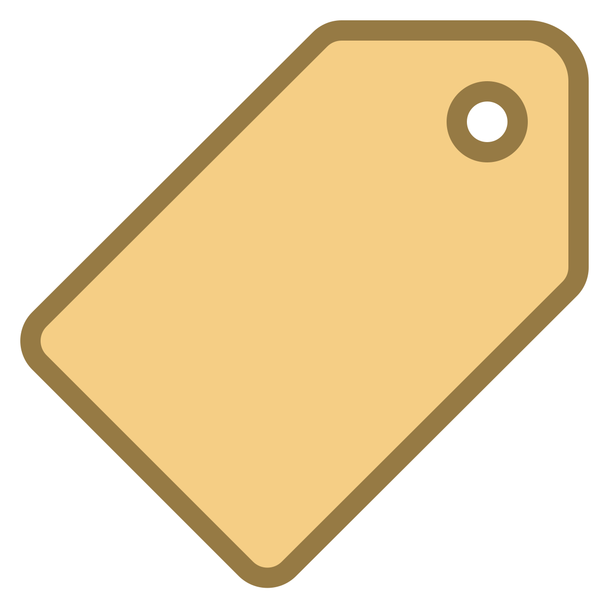 office s style price tag icon