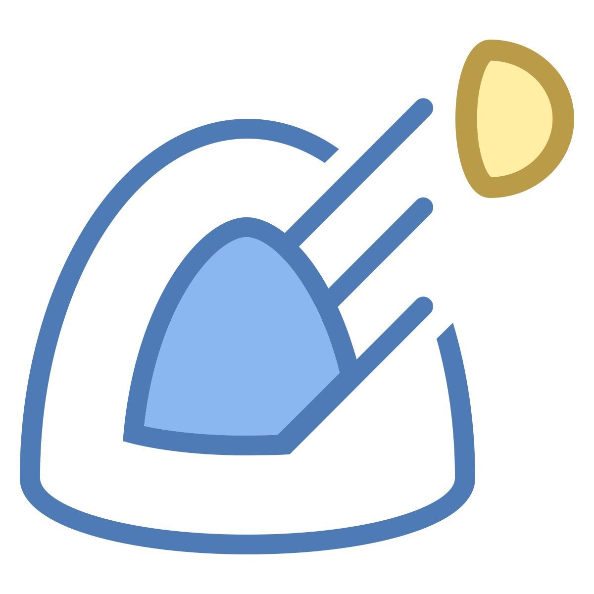 office s style sensor de chuva e luz icon