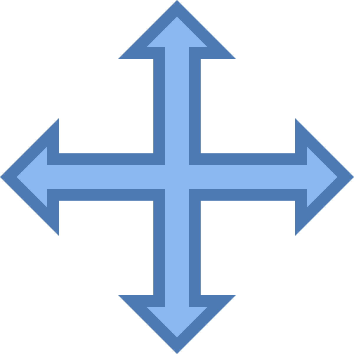 office s style resize four directions icon