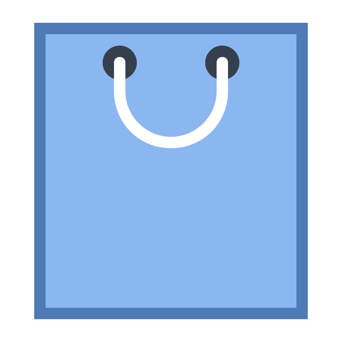 office s style shopping bag icon