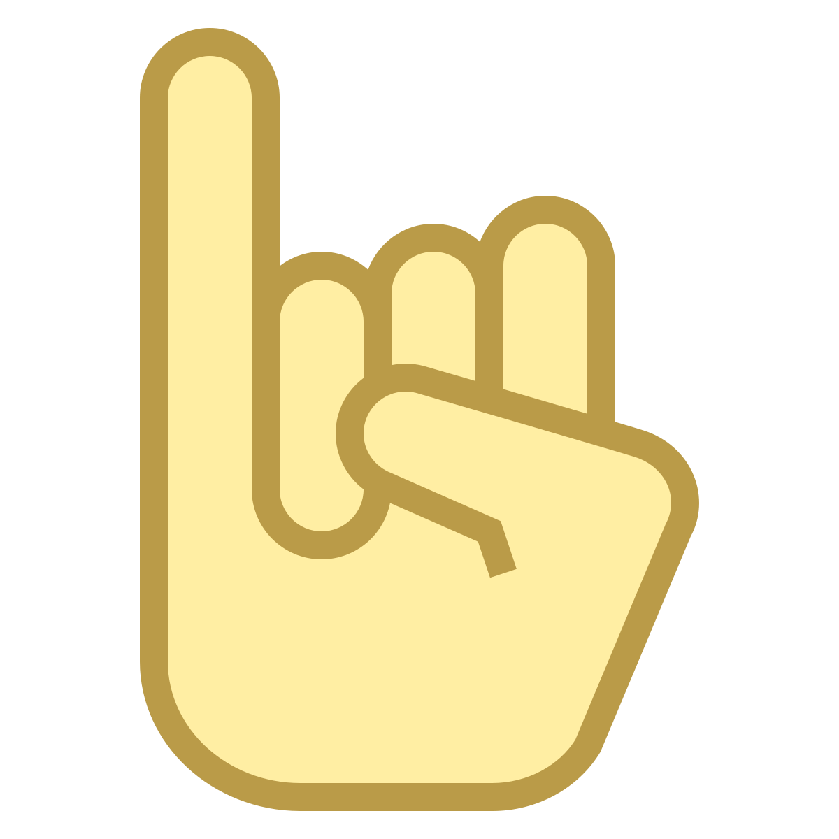 office s style sign language i icon