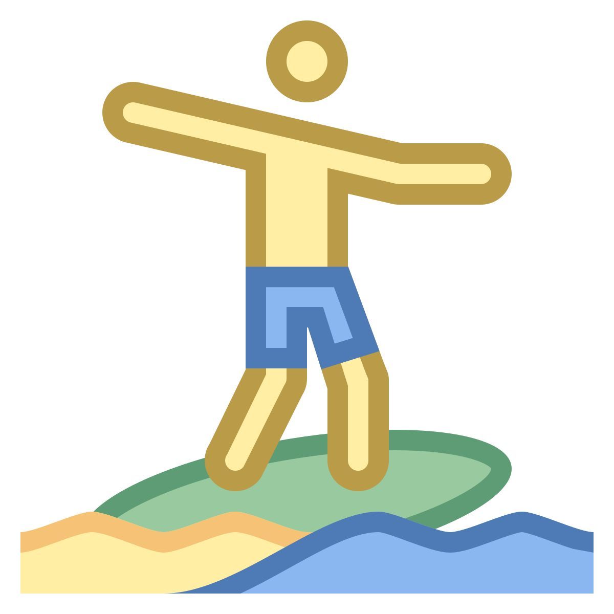 office s style skimboarden icon