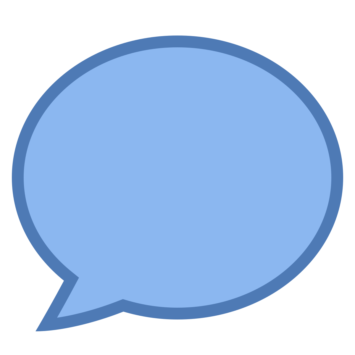 office s style speech bubble icon