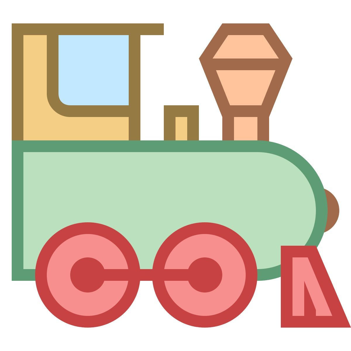 office s style steam engine icon