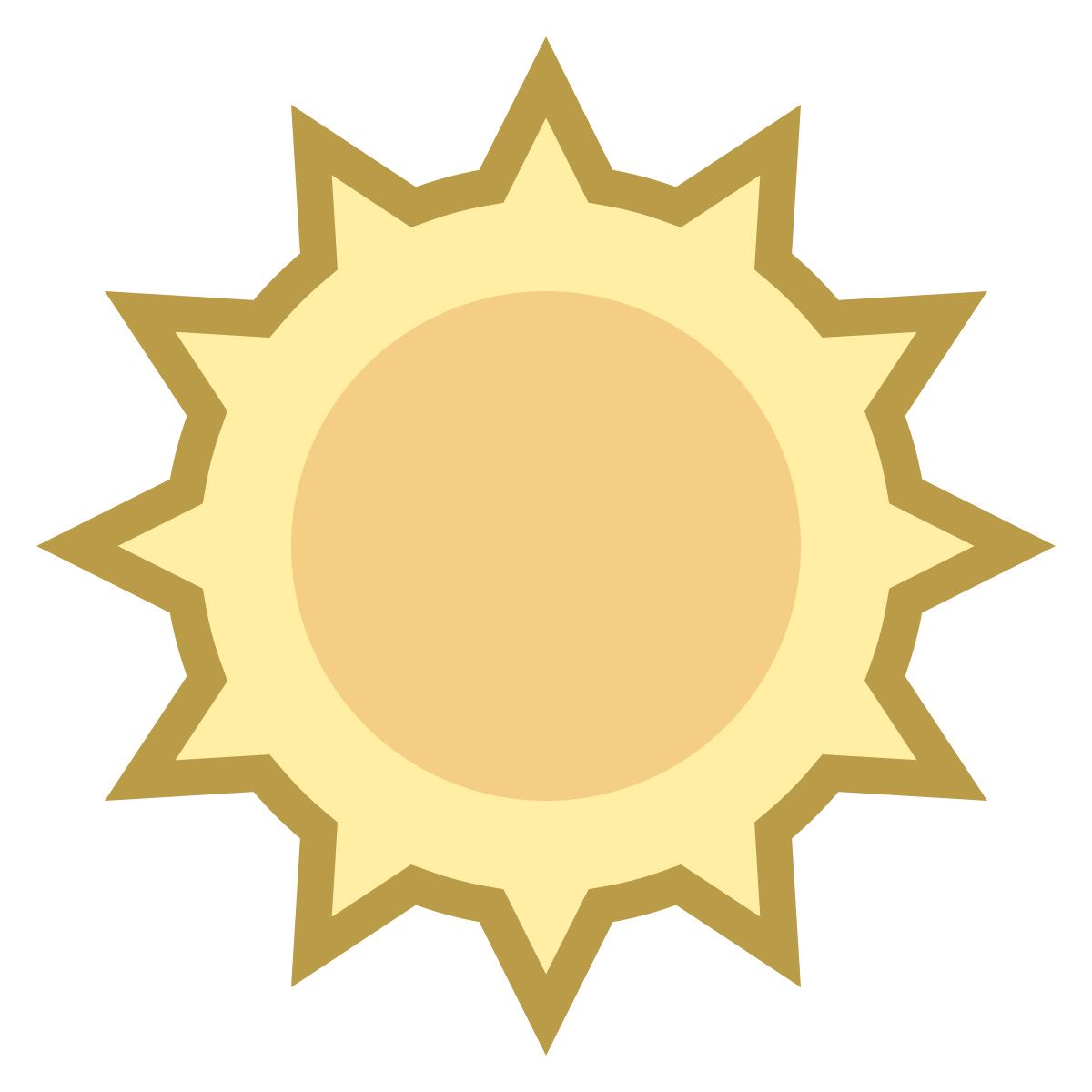 office s style sun icon
