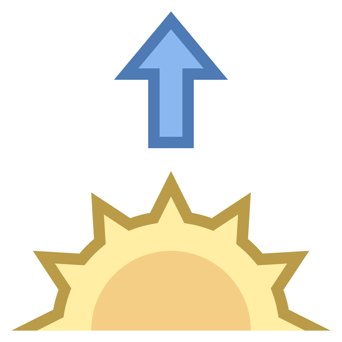office s style sunrise icon