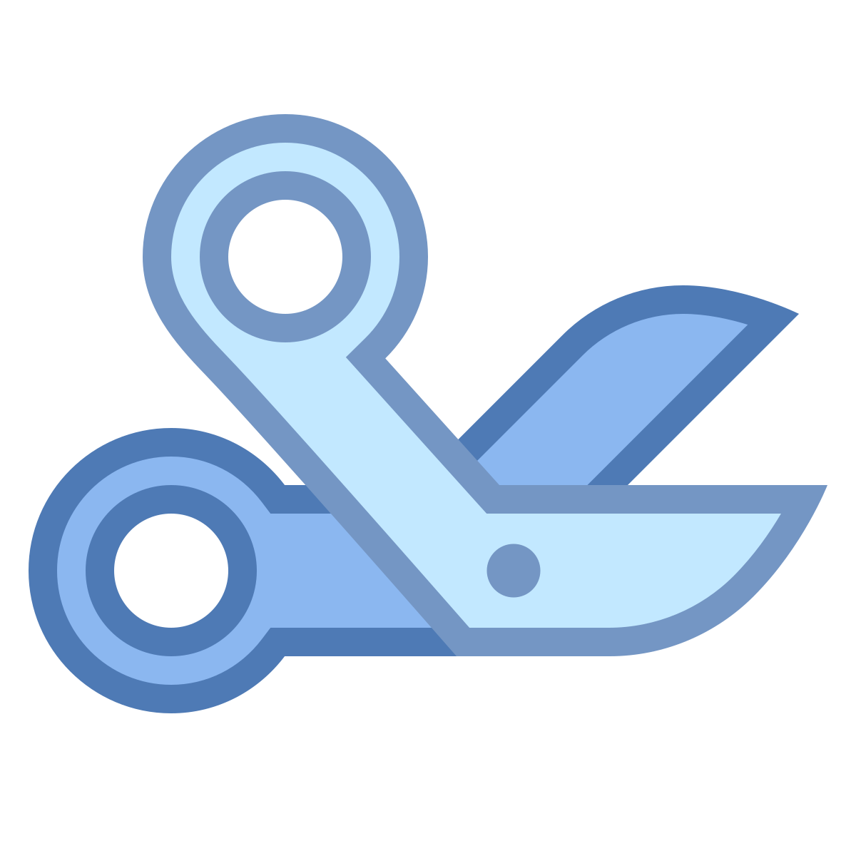 office s style surgical scissors icon