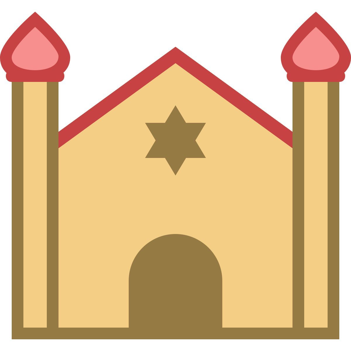 office s style synagogue icon