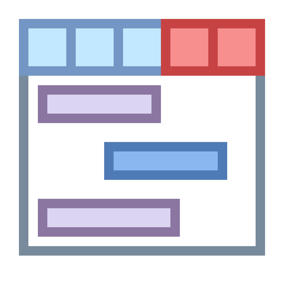 office s style timeline week icon