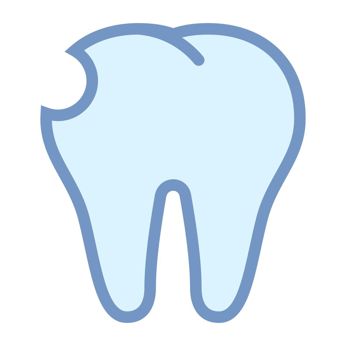 office s style diente roto icon