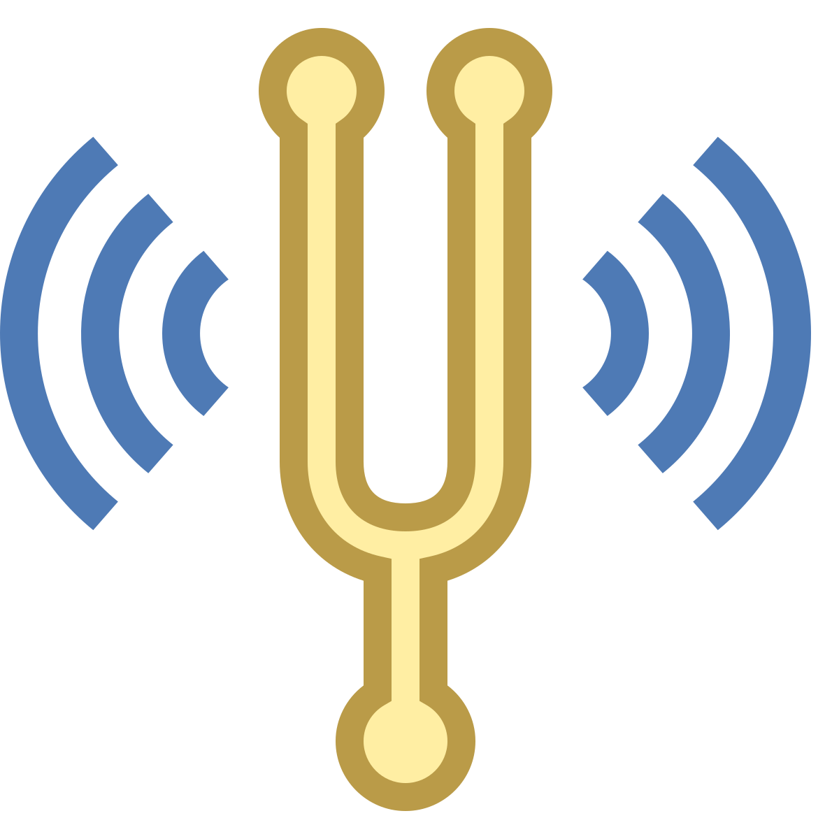office s style tuning fork icon