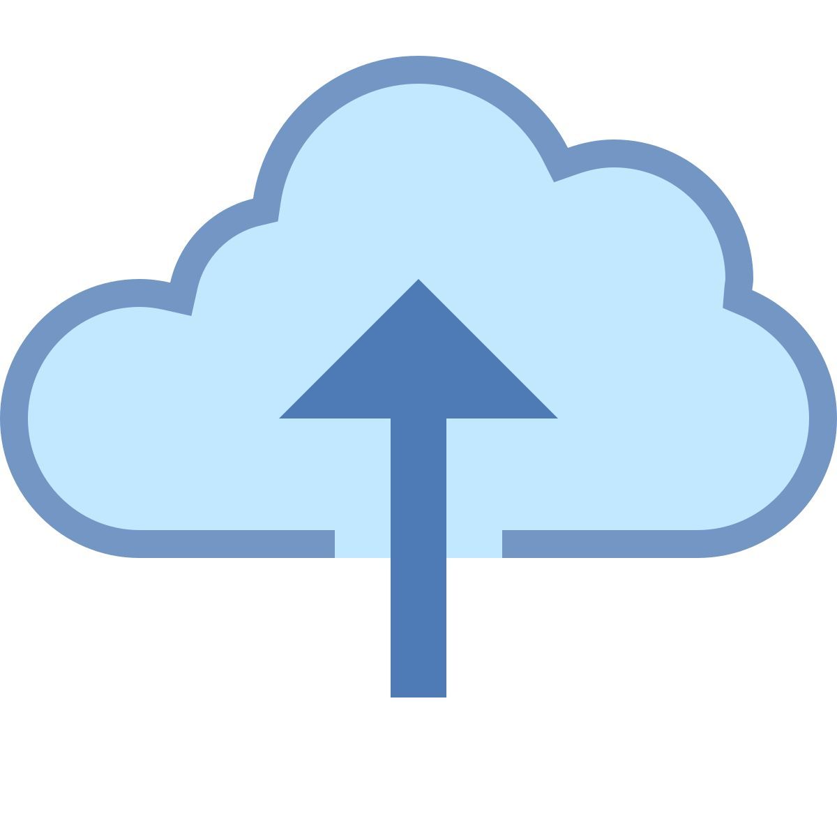 office s style carica sul cloud icon