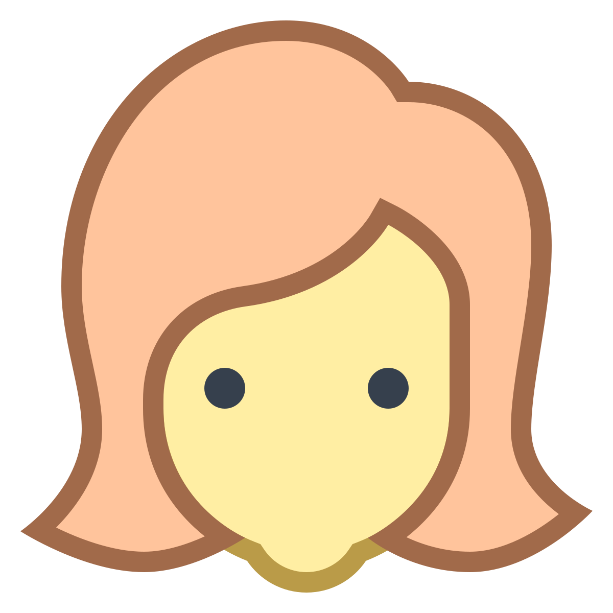 office s style user female icon